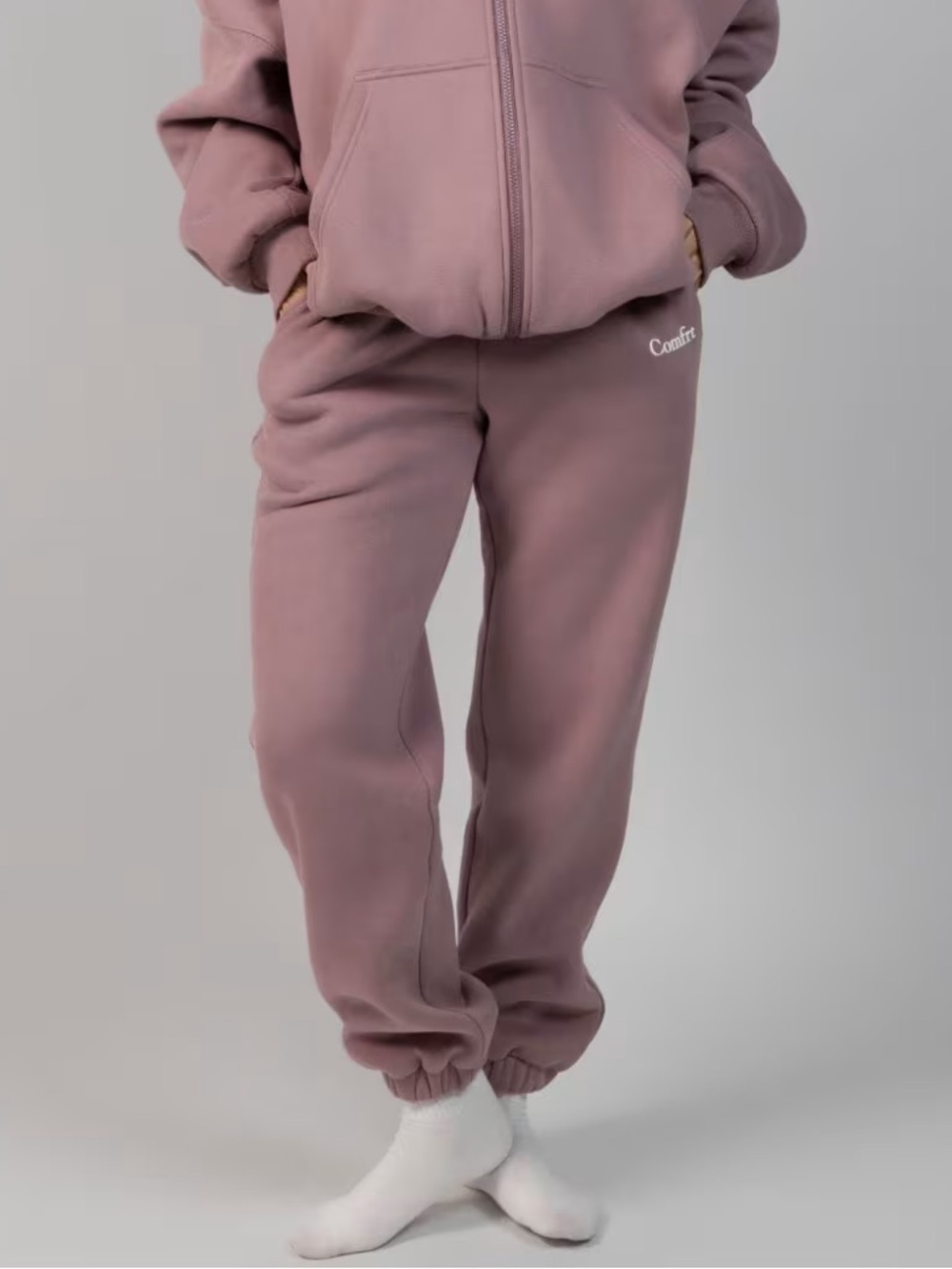 Comfort orchid Joggers with Elastic Cuffs